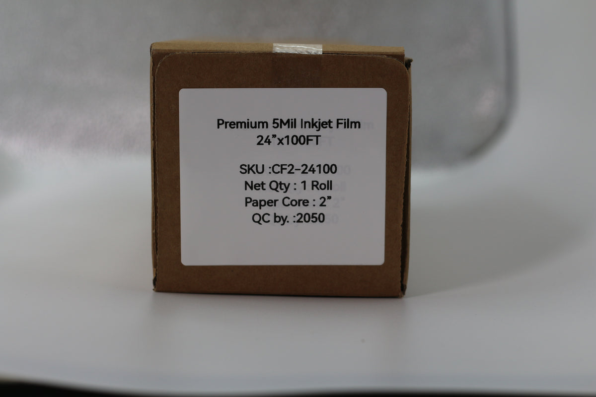 24″x100′ 5mil  Waterproof Inkjet Film For Screen Printing