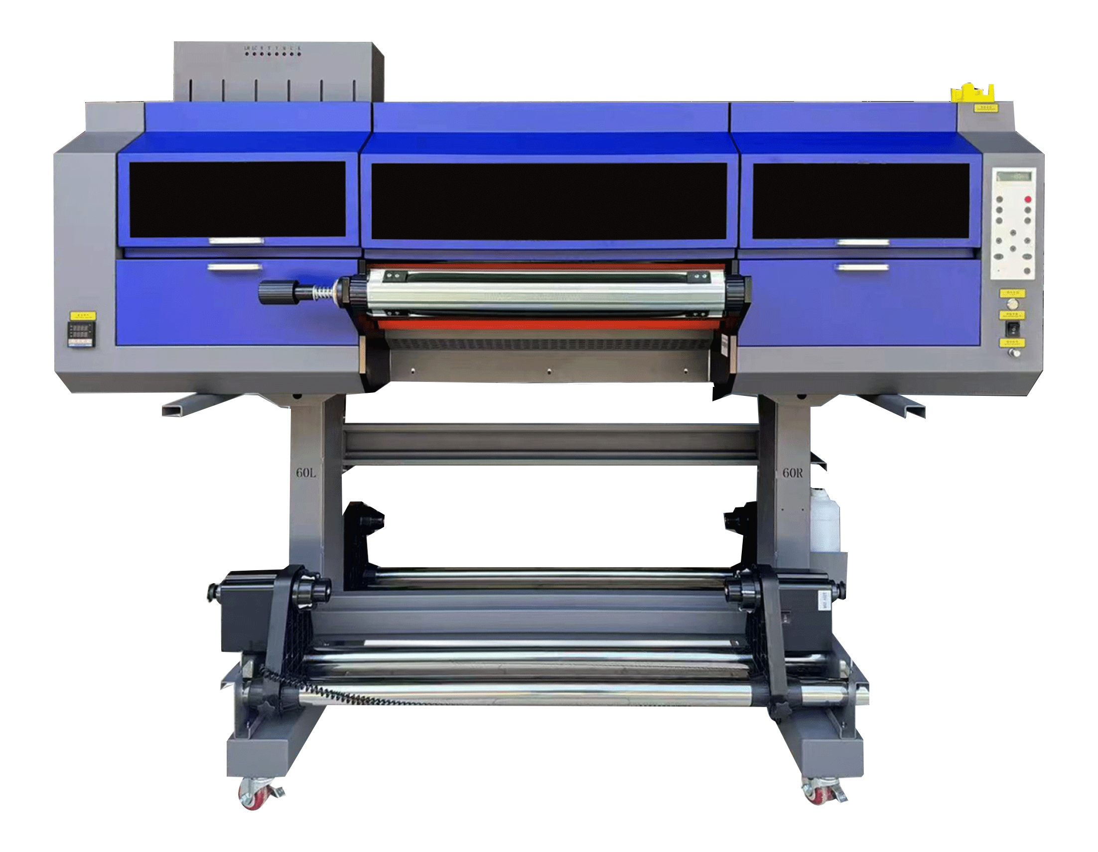 SHL DTF/Screen Material 24" Imitation embroidery UV DTF Printer Epson I3200U1 (3 printheads) UV Printing Machine