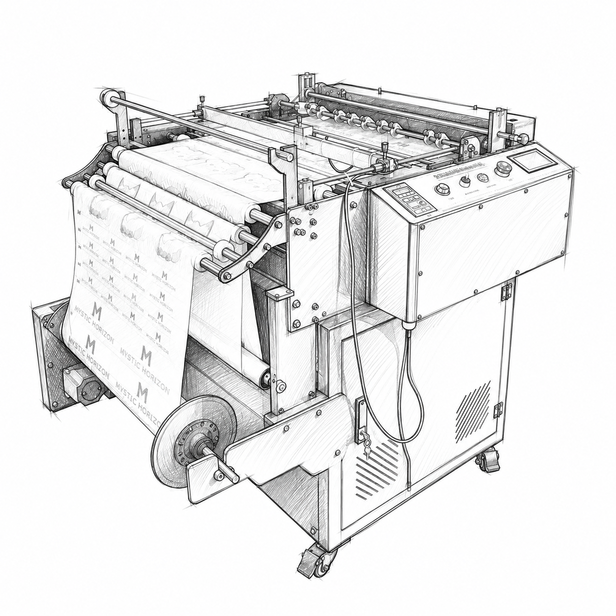High-Speed Fully Automatic Roll-to-Sheet Cutting Machine|Heat Transfer Film Converting