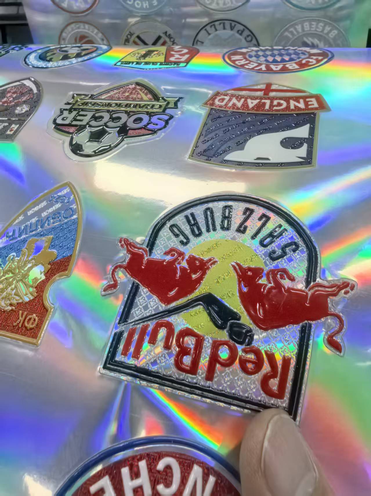 SHL DTF/Screen Material 3D TPU Heat Transfer Film Printable Raised Embossed Vinyl for Custom Patches & Apparel 13" x 19" ( 30 sheets) HoloGraphic Silver