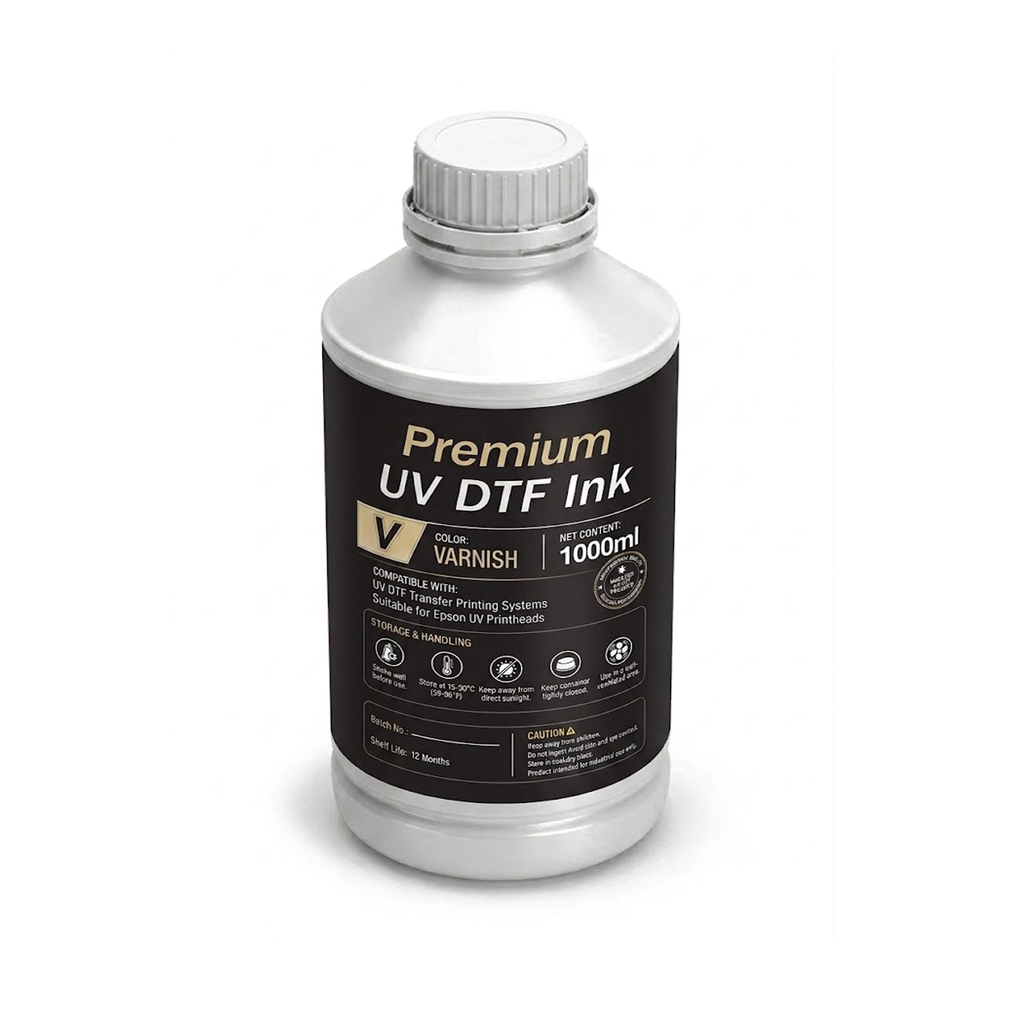 SHL LA SUPPLY Premium UV DTF Ink 1000ml / Bottle for Epson Printhead A+B Film UV DTF Printing Varnish