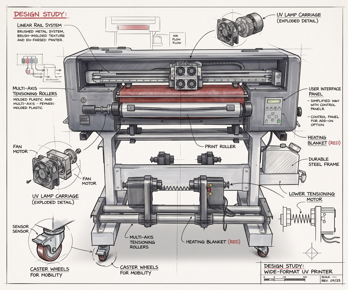 24Inch UV DTF Printer T600HD With Epson printhead