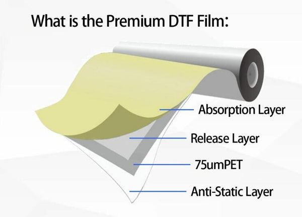 Premium Double Matte DTF Film: 24” x 328’ Roll, 85μ Thickness