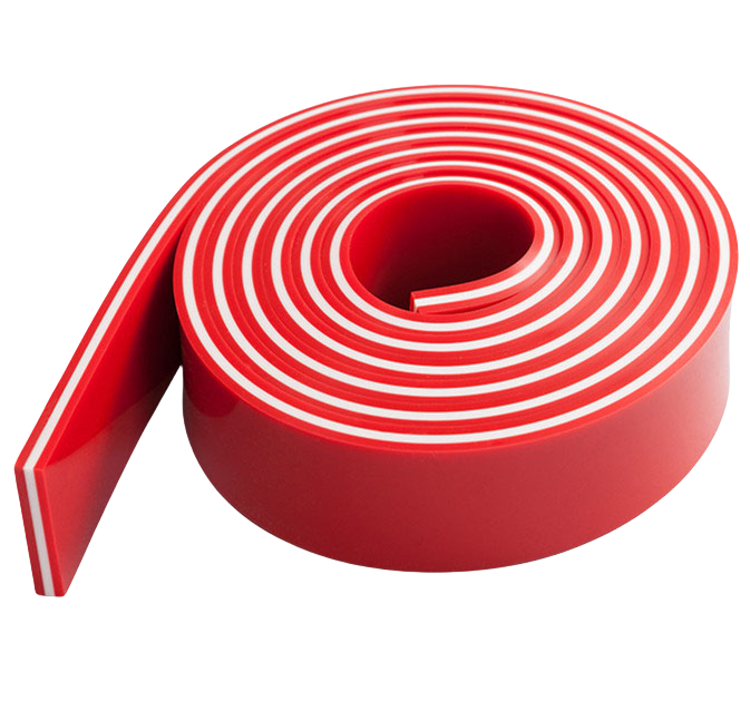 SHL LA SUPPLY Screen Printing Squeegee Rubber Flat Blade Roll 2x3/8 inch by 12ft Length