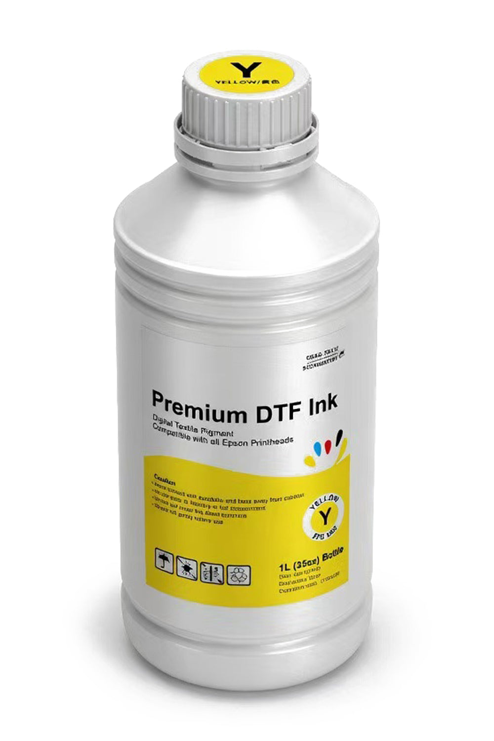 SHL LA SUPPLY Premium DTF Ink 1L - Industrial Textile Pigment Ink OEKO-TEX Certificated Yellow