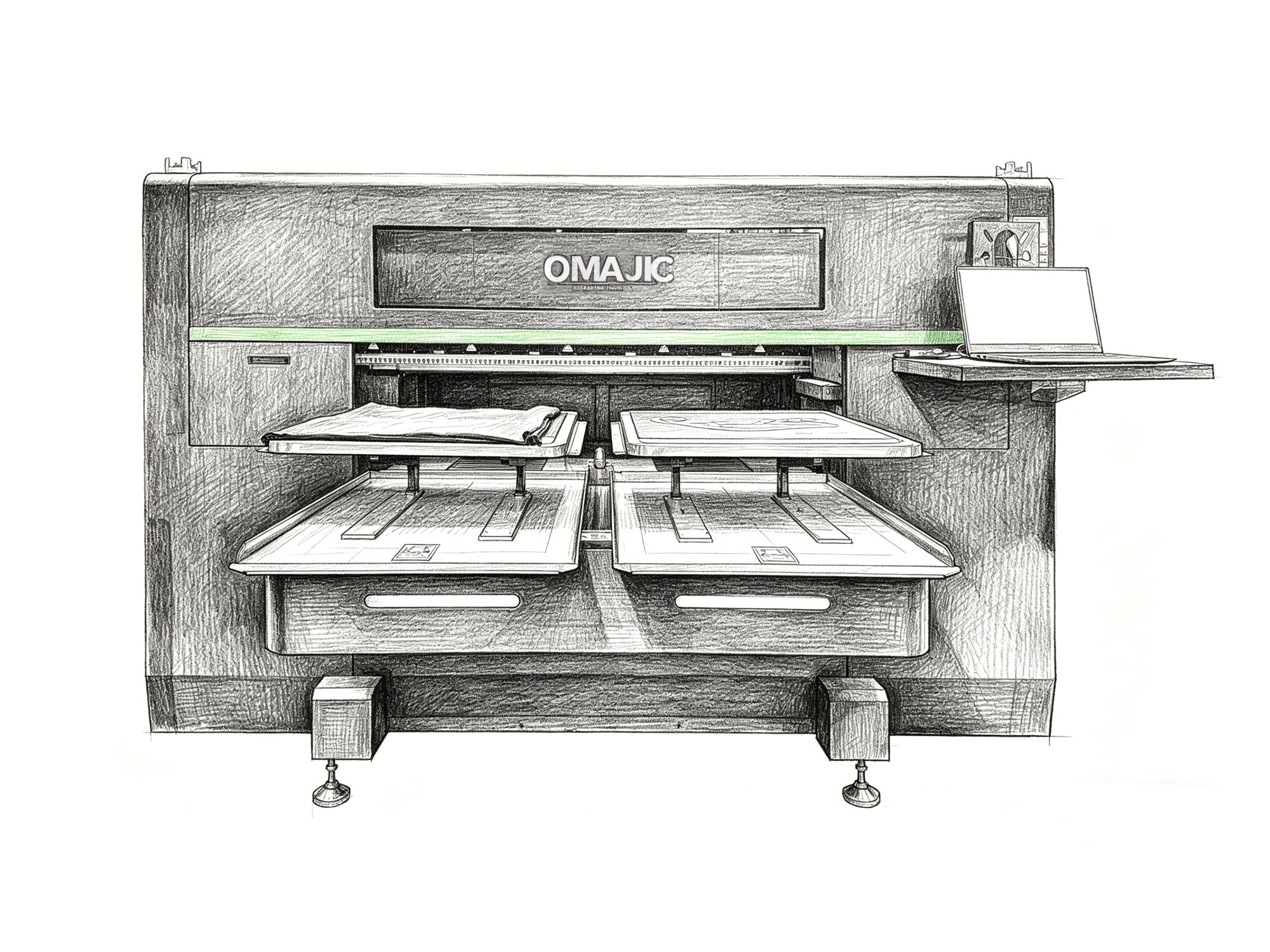 shl-supply Double Station DTG Printer