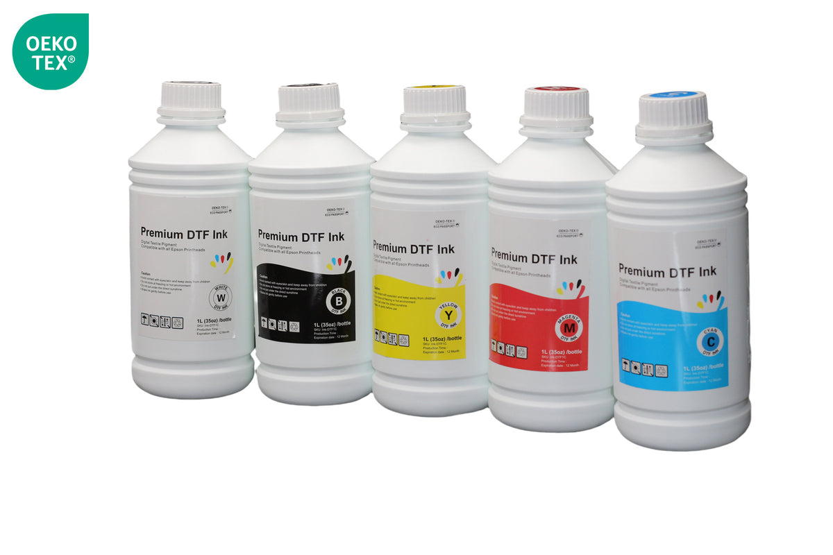 Premium DTF Ink -- Textile Pigment Ink 1L/Bottle Special designed for I3200A I1600 XP600