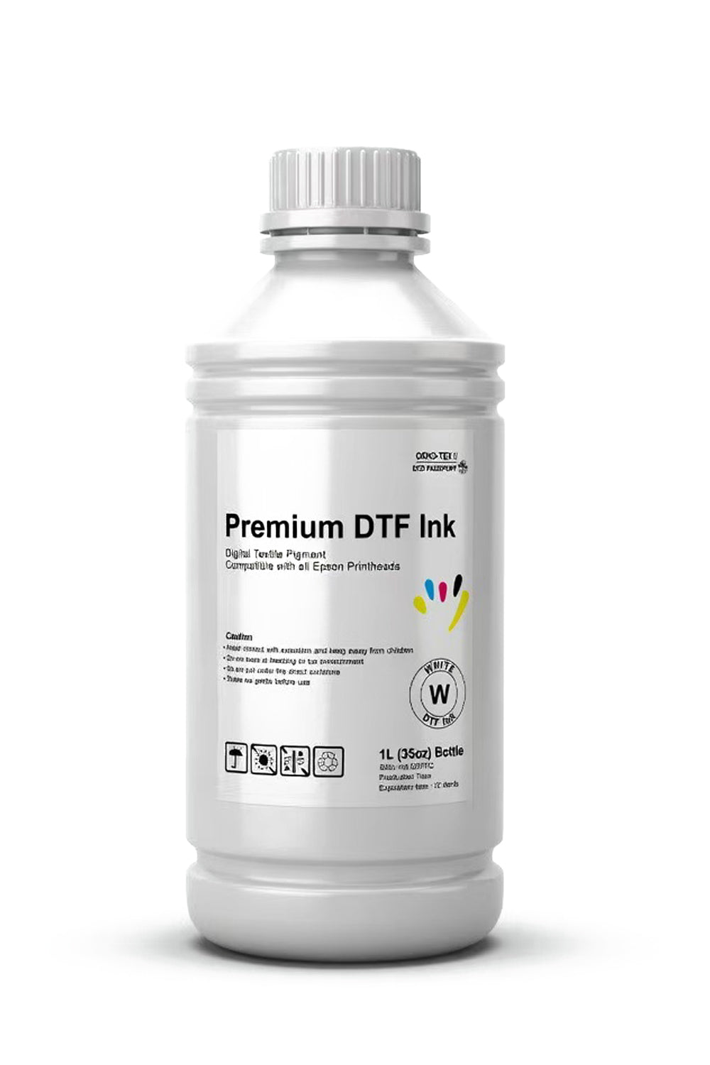 SHL LA SUPPLY Premium DTF Ink 1L - Industrial Textile Pigment Ink OEKO-TEX Certificated White