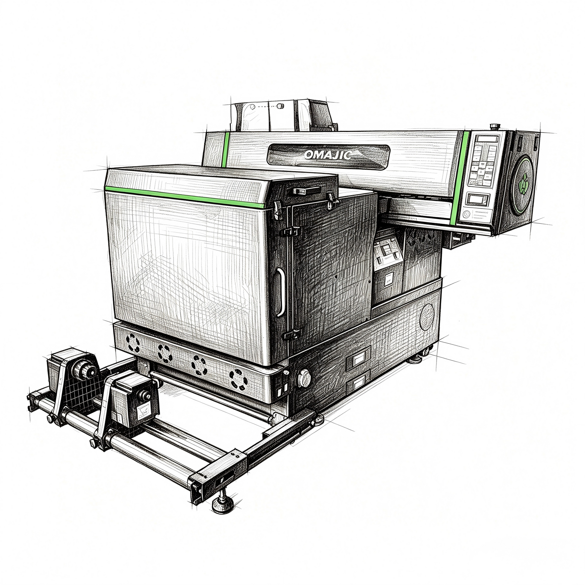 SHL LA SUPPLY 24 Inch DTF Printer Combo Package 4 In 1