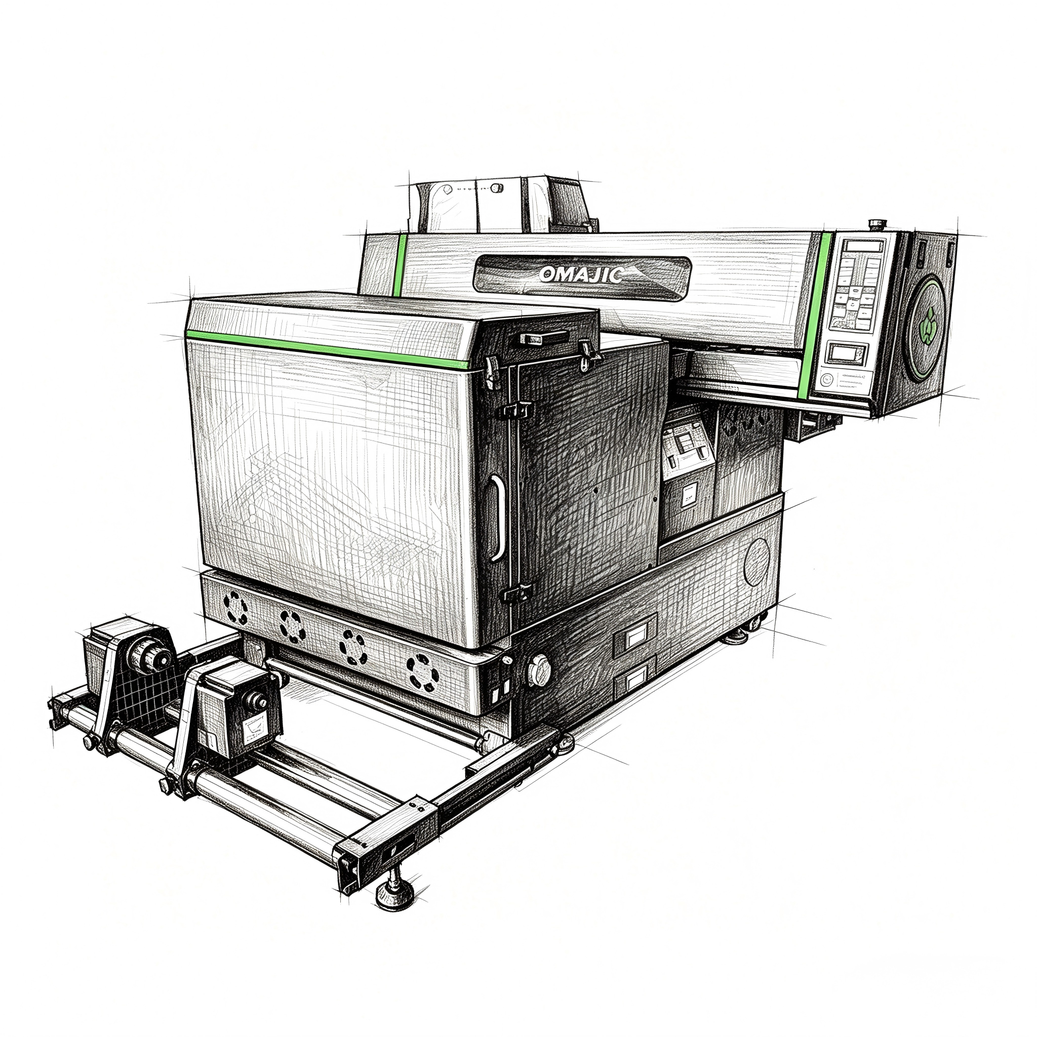 SHL LA SUPPLY 24 Inch DTF Printer Combo Package 4 In 1