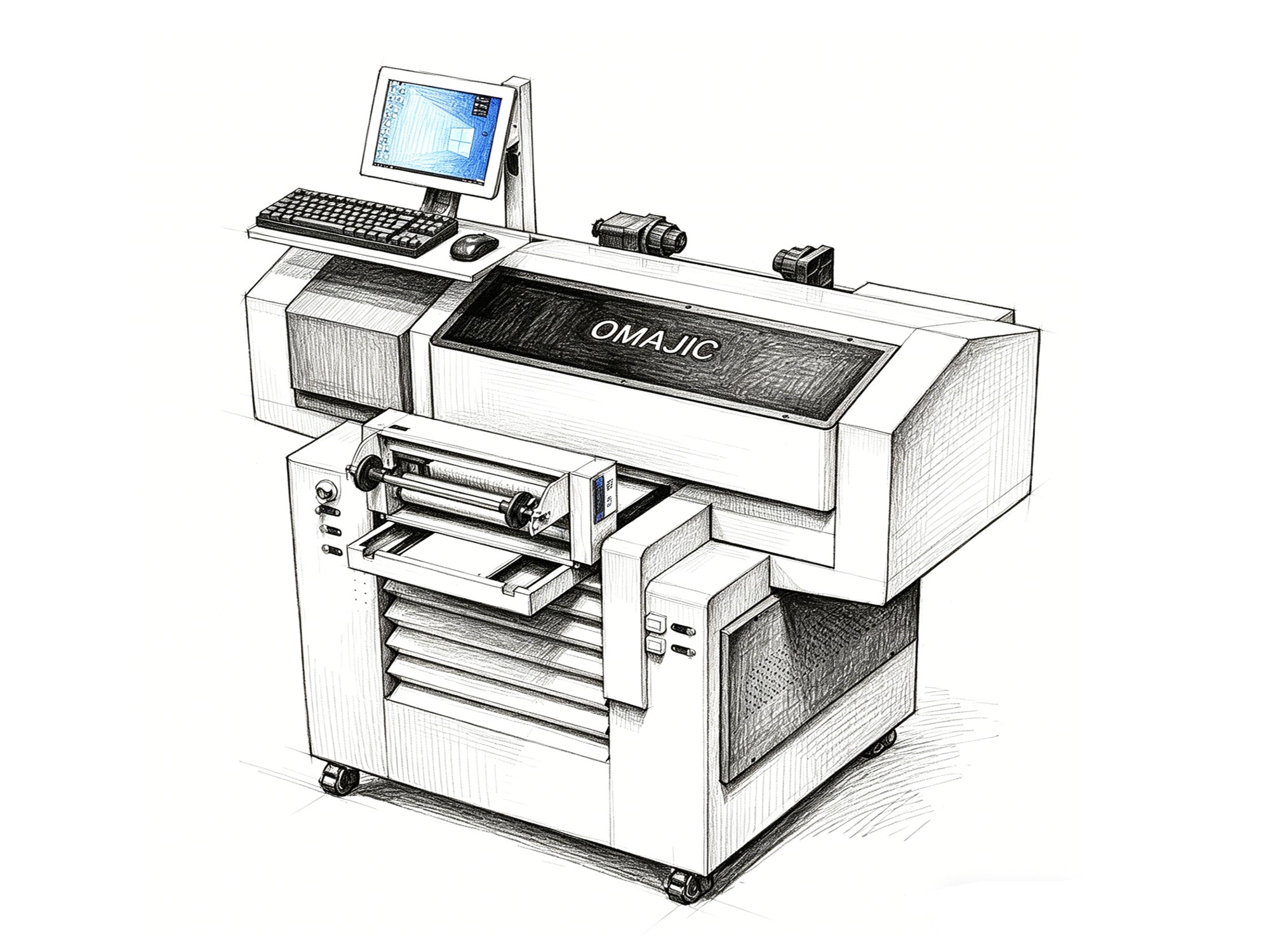 SHL LA SUPPLY UV Flat Printer 4062 With AI scanner