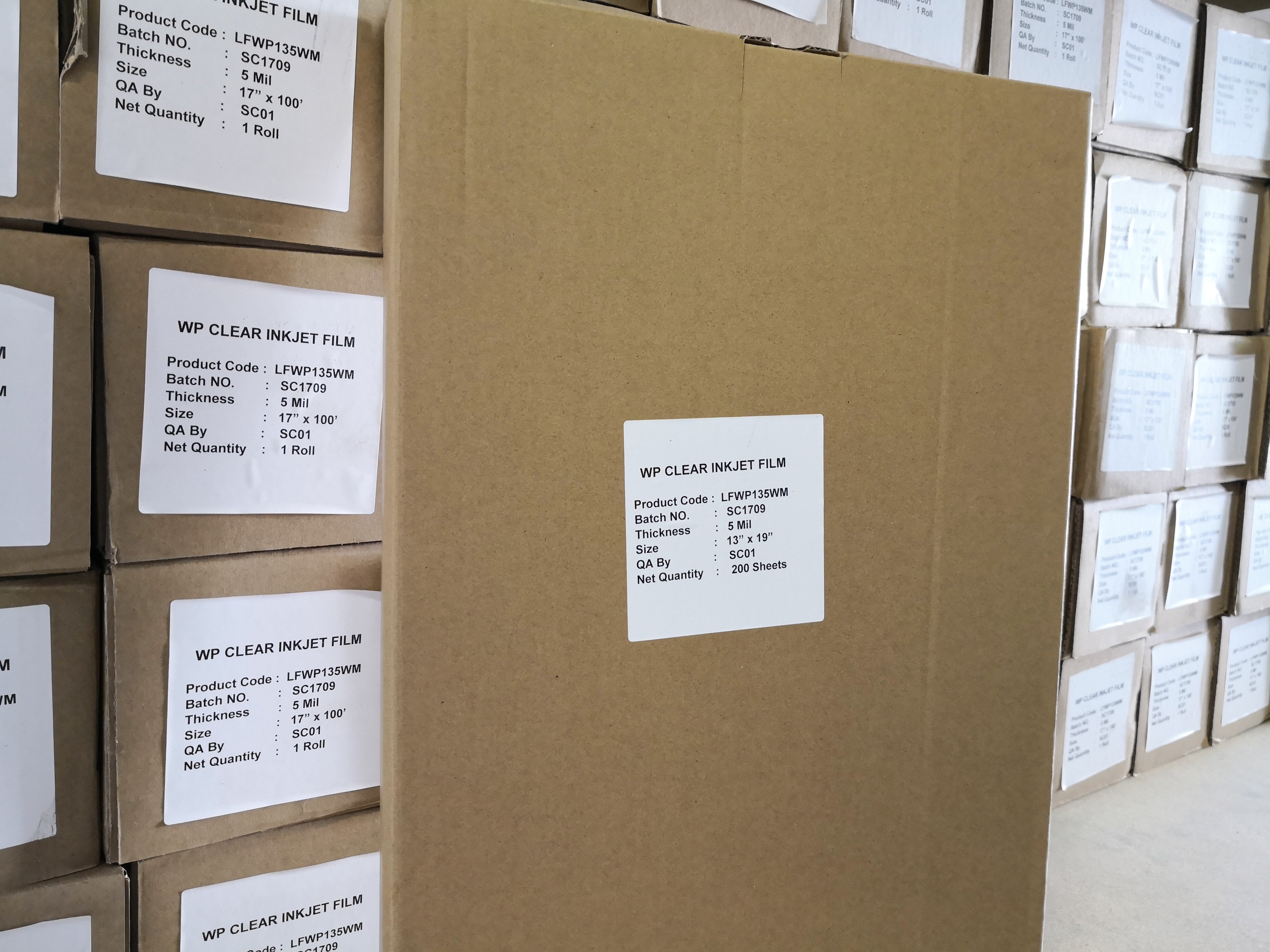 SHL LA SUPPLY 5Mil Inkjet Clear Film for Screen Printing -100 Sheets/Pack