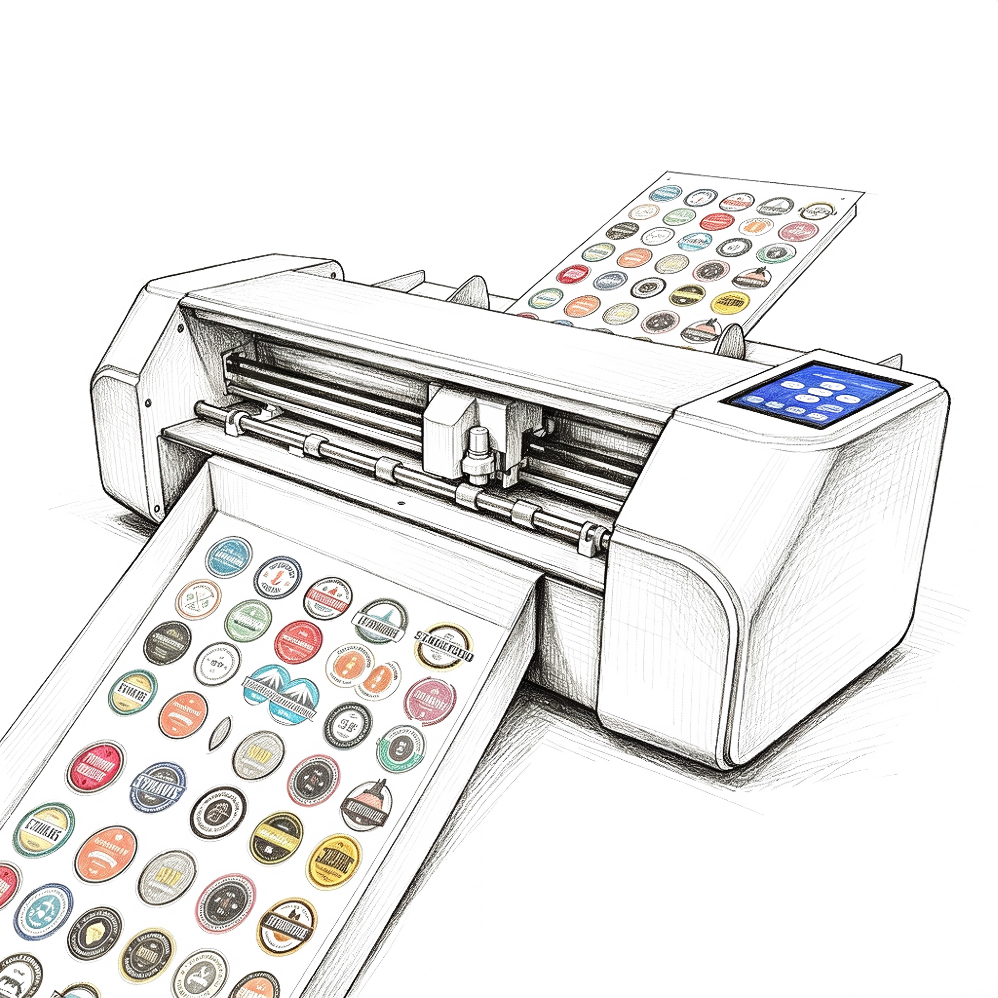 SHL DTF/Screen Material Auto sheet feeding desktop Vinyl cutter with CCD Camera Positioning