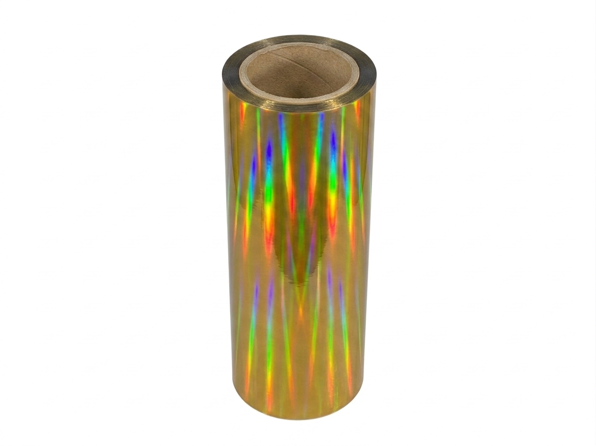 SHL DTF/Screen Material Heat Transfer UV TPU Film 3D TPU Label Film Roll by 50 meters HoloGraphic Gold