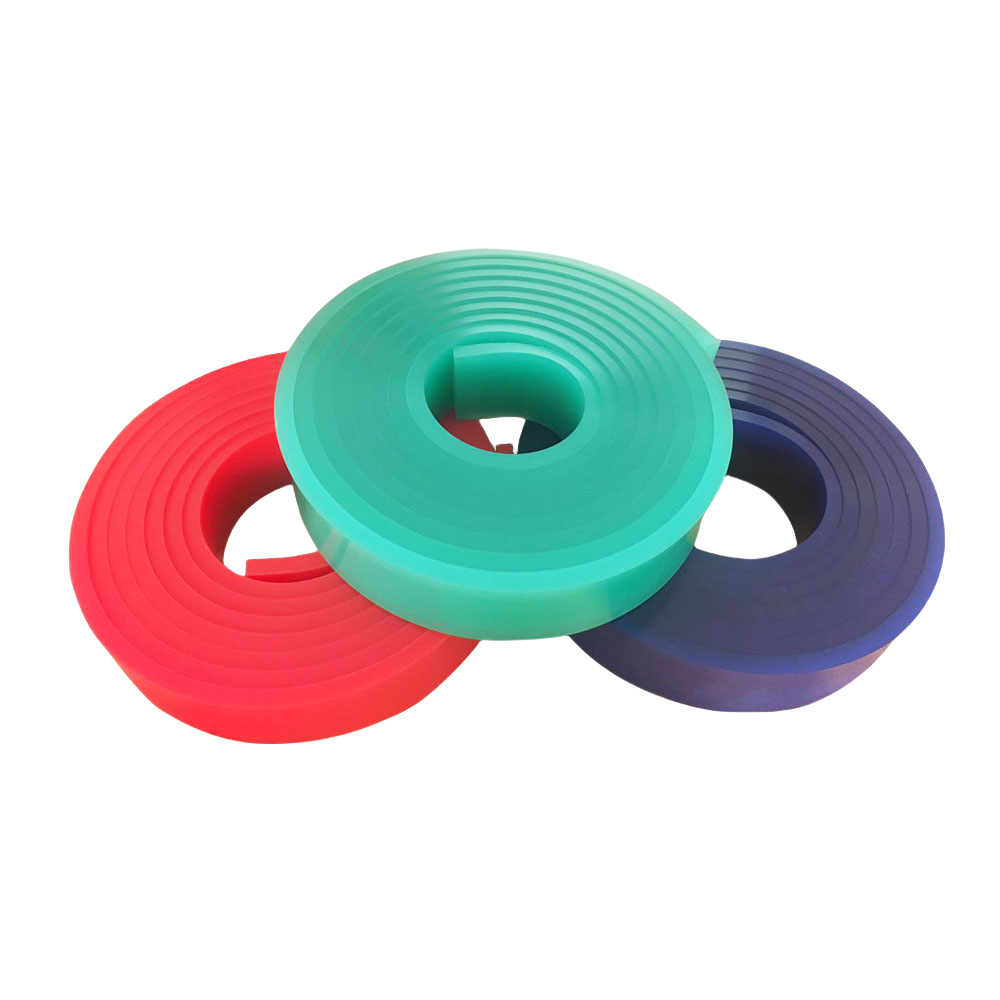 SHL LA SUPPLY Screen Printing Squeegee Rubber Flat Blade Roll 2x3/8 inch by 12ft Length