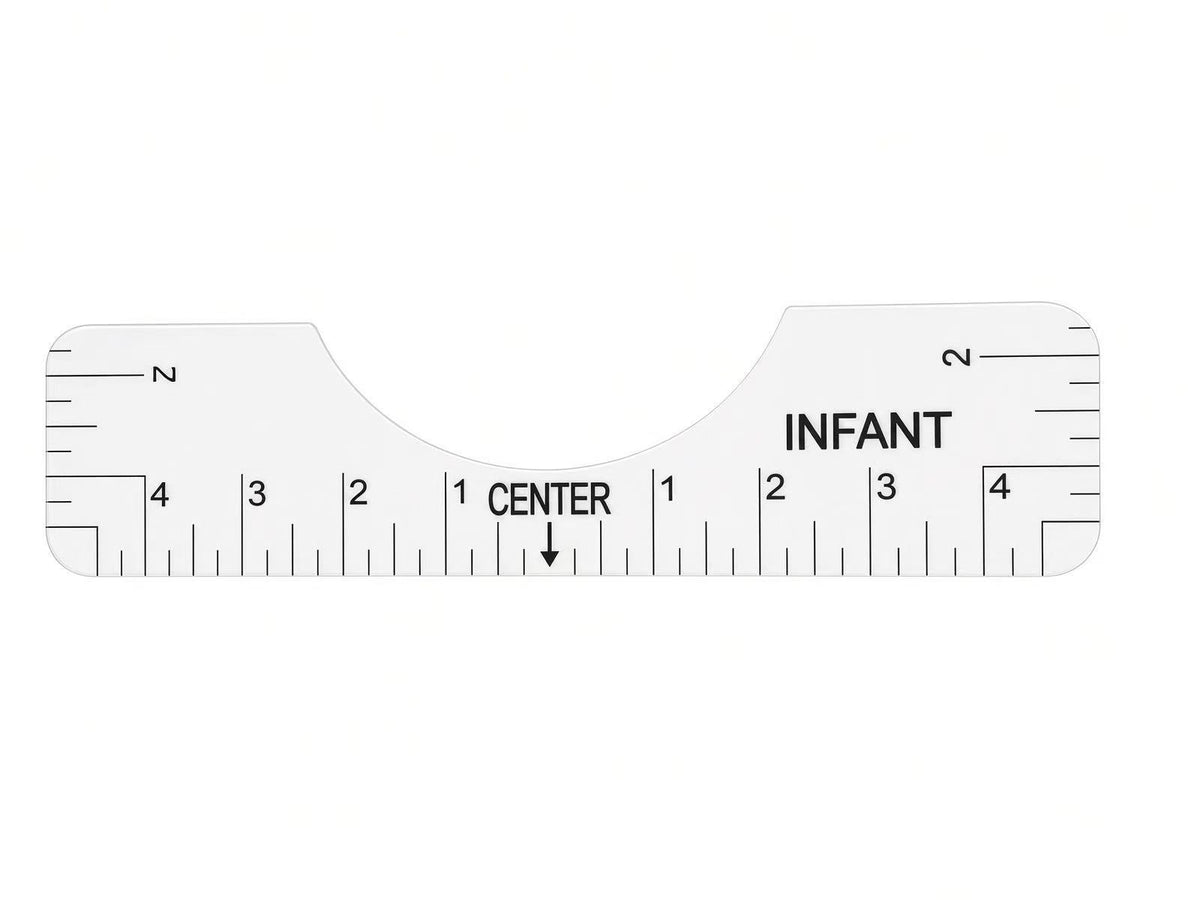 Youth size t-shirt alignment ruler guide template for centering custom dtf transfers on junior sportswear and school apparel